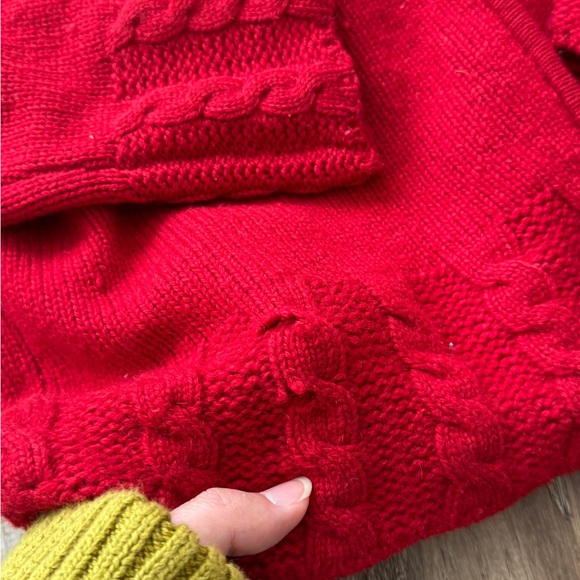 Red Zip-Up Cardigan - Picture 4 of 6